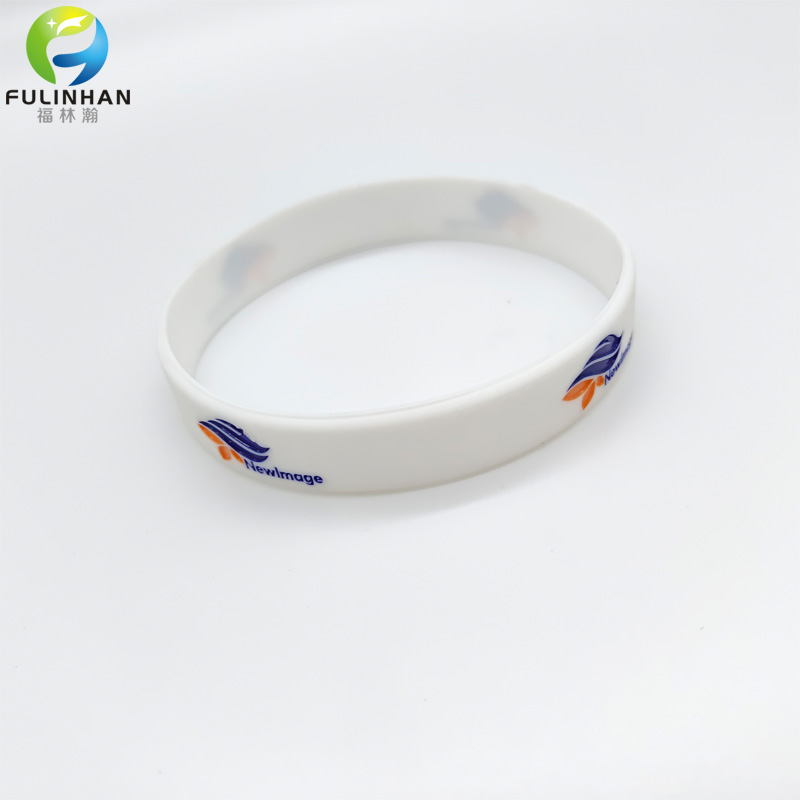 silicone white wirstbands