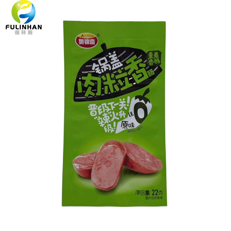 Sausage snack food packaging