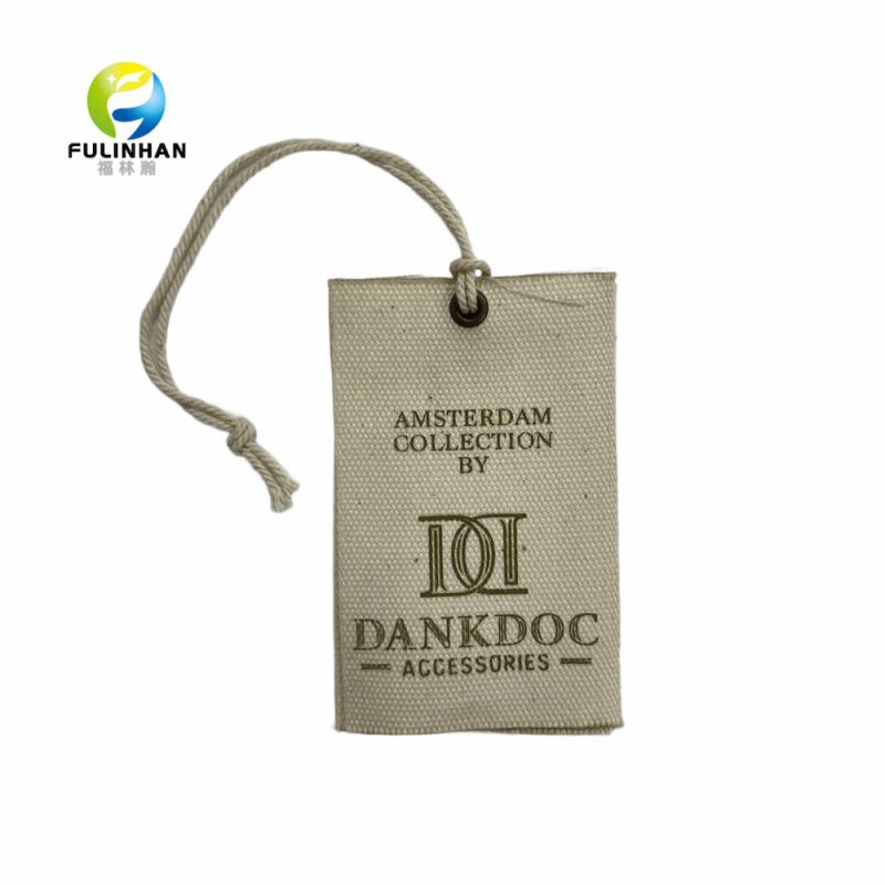 Custom Canvas Hang Tags | Fabric Hang Tags for Clothing